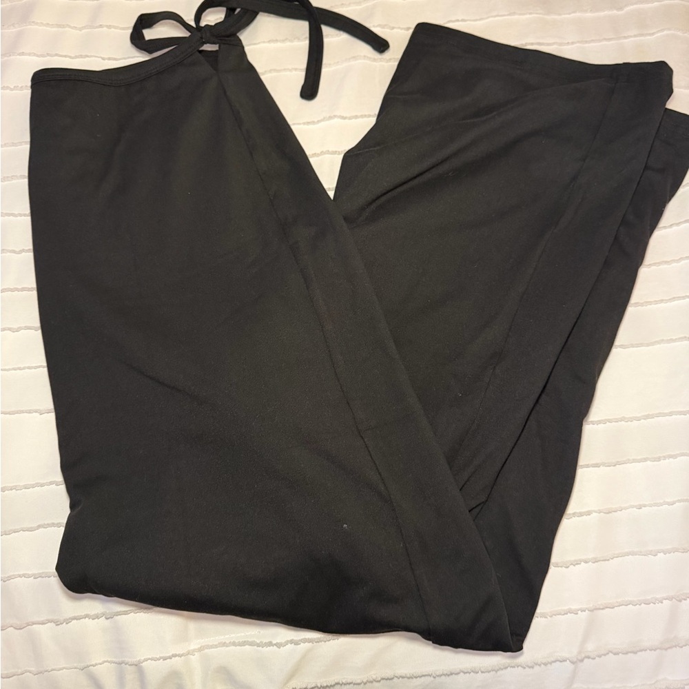 charcoal black maxi skirt